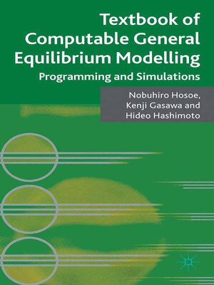 cover image of Textbook of Computable General Equilibrium Modeling